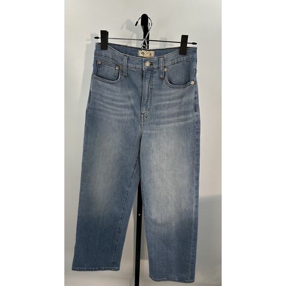 Madewell Denim - Madewell Slim Wide Leg Crop Jeans Women’s 26 Light Wash High Rise Denim